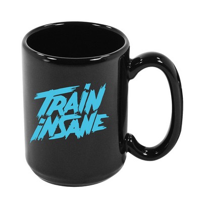15 Oz. El Grande Black Mug