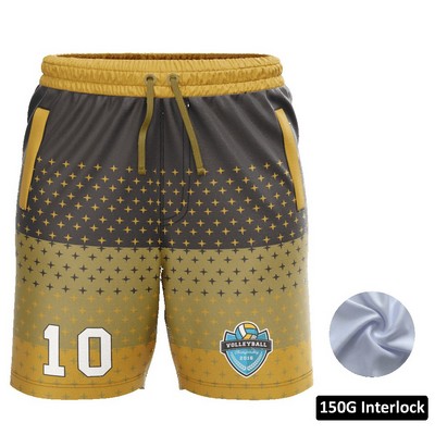 Women's Sublimation Standard Length Training Shorts w/ Pockets