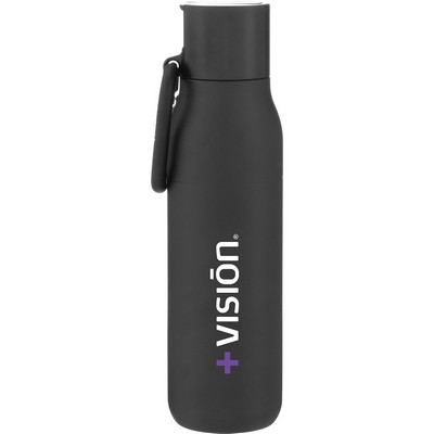 17 oz Larq Flip Top Bottle (Obsidian Black)
