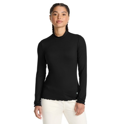 Med Couture - MC Layers - Women's Pocketless Mock Neck Underscrub Tee