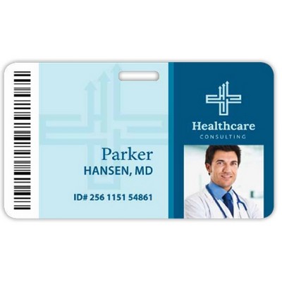 Minneapolis Plastic Name Badge (Standard Size 3 3/8" x 2 1/8", Horizontal Orientation)