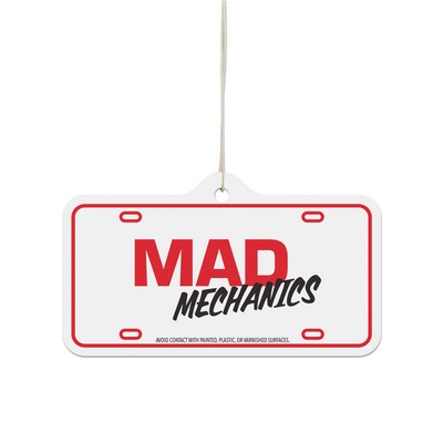 License Plate Shaped Air Fresheners