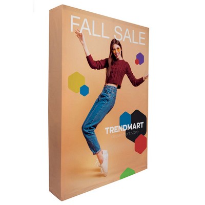 5' Straight Splash Floor Display Wrap Kit (Poly Knit)
