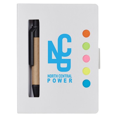 Eco Stowaway Sticky Jotter With Pen