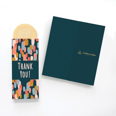 One Color Foil-Stamped Stock Gratitude Sweeter Cards with Sugar Cookies