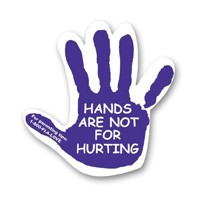 USA Made Premium UV Window Micro-Suction Cling Decal (3"x3") Hand Shape