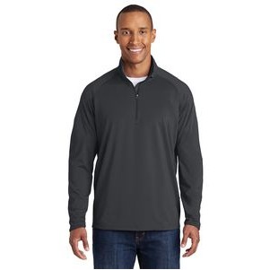Sport-Tek® Men's Tall Sport-Wick® Stretch 1/2-Zip Pullover Sweatshirt