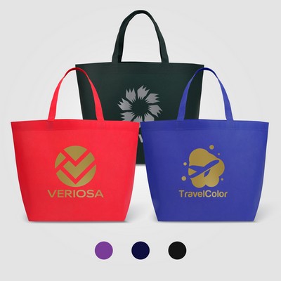 Julian - Non-Woven Shopping Tote Bag - Metallic imprint - Silkscreen