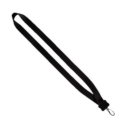 3/4" Smooth Nylon Lanyard with Plastic Clamshell & Swivel Snap Hook