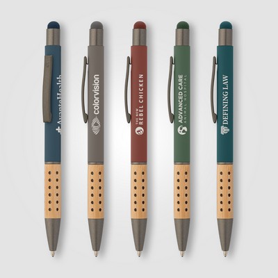 Bowie Bamboo Grip Stylus Pen - Laser