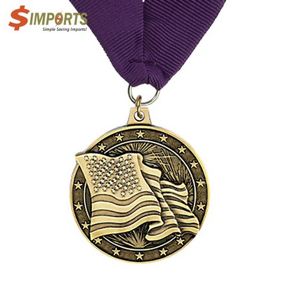 Iron Made Plating Medal (Simports)-2.5",3.0mm