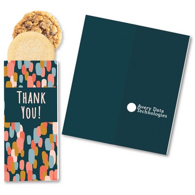 One Color Foil-Stamped Stock Gratitude Sweeter Cards with Homestyle Cookie Duo