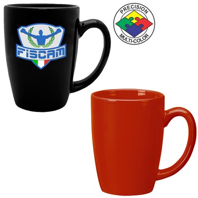 14 Oz. Red Tall Bistro Challenger Mug - Dishwasher Resistant - Precision Spot Color
