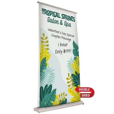 46.5" Deluxe Pro Retractor (2-Banner, Dry-Erase)