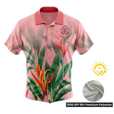 Unisex & Kids' Sublimation Hawaiian Shirt - UPF 50+ Premium Polyester