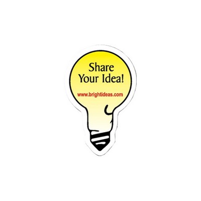 Light Bulb Stock Shape Vinyl Magnet - 30mil