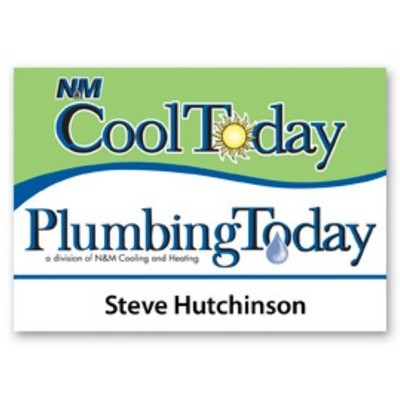 Full Color Name Badge w/Personalization (2.5x3.5") Rectangle