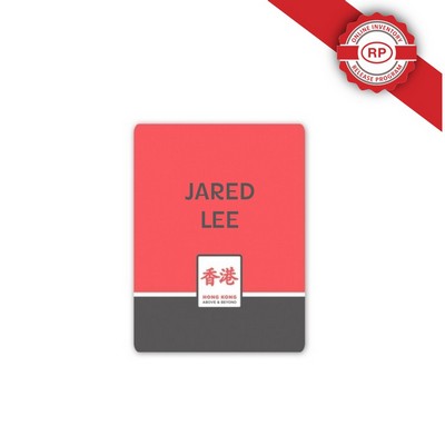 Laminated Personalized Name Badge (3"x4") Rectangle