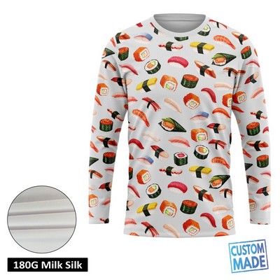 Unisex & Kids' Sublimation 180G Silk-Feel Long Sleeve T-Shirt