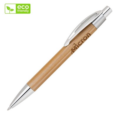 Bamboo-I Satin Chrome Ballpoint Pen