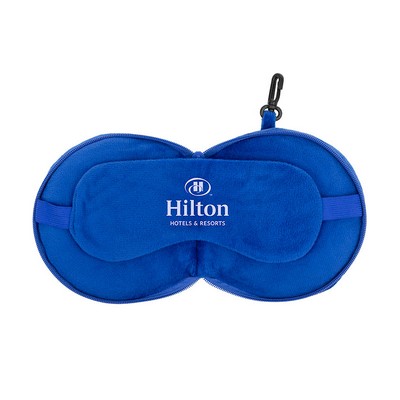 ComfyCloud 2-in-1 Travel Pillow w/Sleep Mask