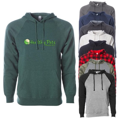 Independent Trading Co. Unisex Special Blend Raglan Hooded Pullover