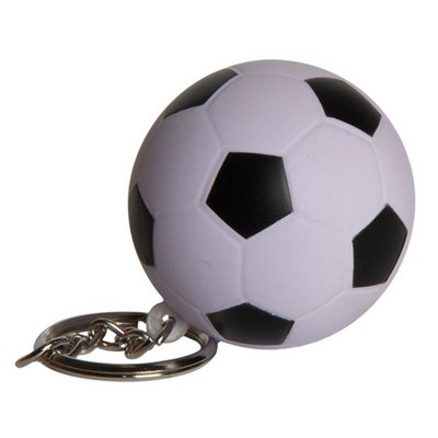 Soccer Ball Squeezies® Stress Reliever Keychain