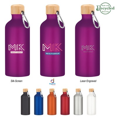20 Oz. Aluminum Tundra Bike Bottle With Bamboo Lid