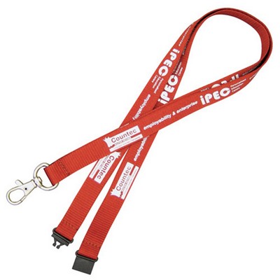 Recycled PET Lanyard-5/8" W x 18" Long