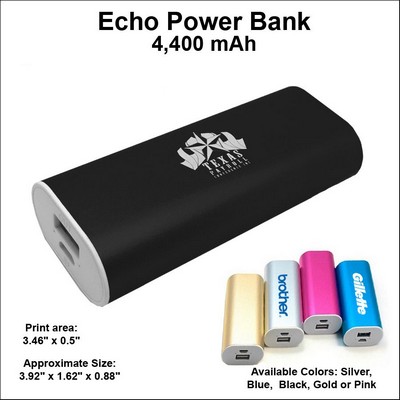 Echo Power Bank 4400 mAh - Black No Extra Tariff