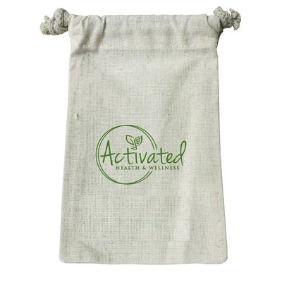 Cotton Drawstring Pouch - 4" x 6"