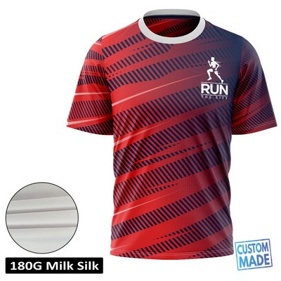 Unisex & Kids' Sublimation 180G Silk-Feel Short Sleeve T-Shirt
