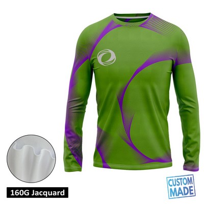 Unisex & Kids' Sublimation Long Sleeve T-Shirt - 160G Jacquard
