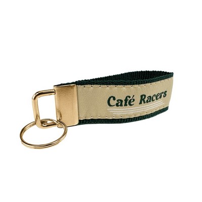 1" x 3" Woven Key Strap w/ Gold-Colored Hardware - "Elite" Weave