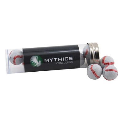 Tube w/Chocolate Baseballs