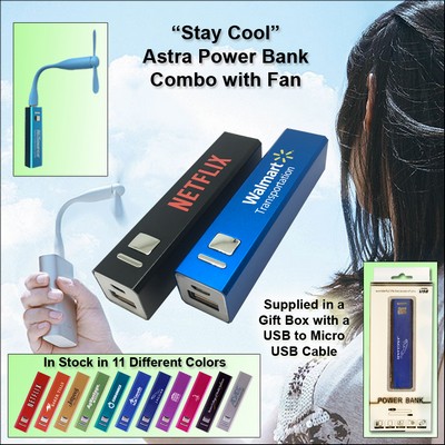 1800 mAh Astra Power Bank Combo w/Fan No Extra Tariff