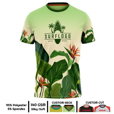 Unisex & Kids' Sublimation 160G Brushed Milk Silk Short Sleeve T-Shirt