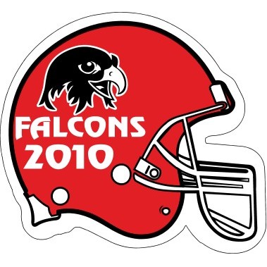 Football Helmet Screen Printed Magnetic Sign (10 1/2"x 9 1/2")