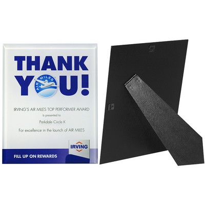 Vertical Acrylic Plaque w/ Easel Back (8"x 10"x 3/8") (PhotoImage)