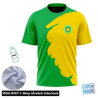 Sublimation Short Sleeve Performance T-Shirt - RPET Interlock - Men, Women,