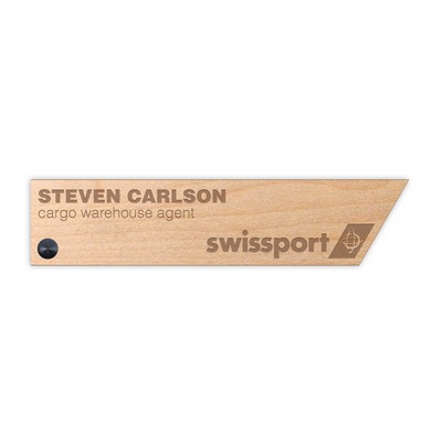 USA Made Eco-Friendly Custom Shape/Size Wood Wall Sign or Nameplate (20-24 Sq. Inches)