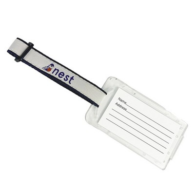 3/4" Woven Luggage Tag - "Elite" Weave