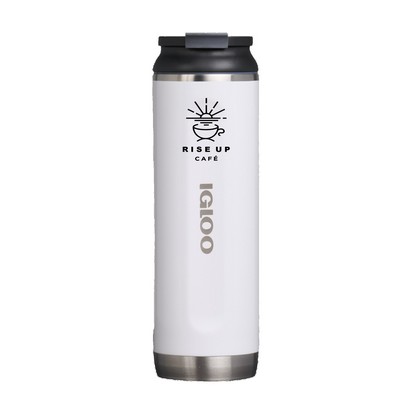 20 Oz. Igloo® Flip 'n Sip Stainless Steel Tumbler