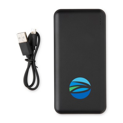 High Density 10.000 mAh Pocket Powerbank - Black