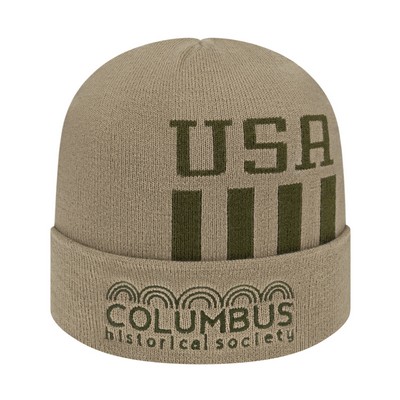 Flag Knit Cap with Cuff