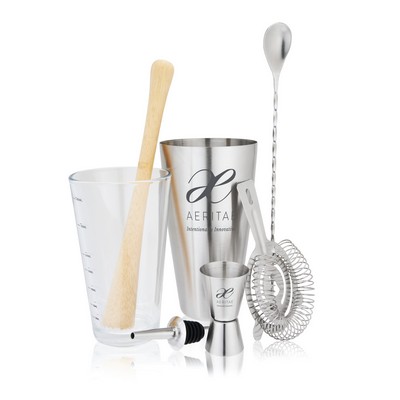 True® 7 Piece Barware Set