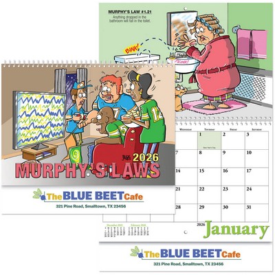 Full Color Murphy's Law Spiral Wall Calendar