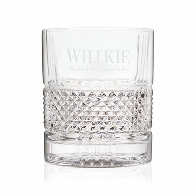 Viski® Revolve Crystal Spinning Rocks Glass