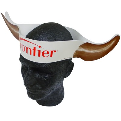Pre-Printed Buffalo Horns Headband