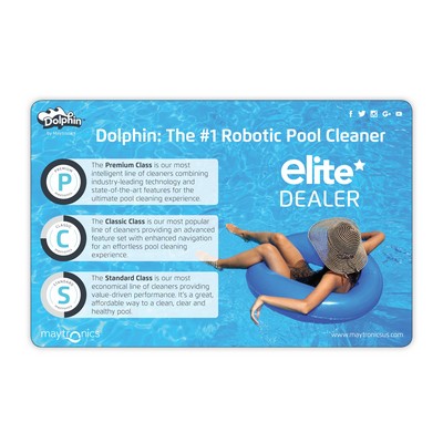 Recycled Fabric Surface Counter Mat w/Recycled Backing(11"x17"x1/8")